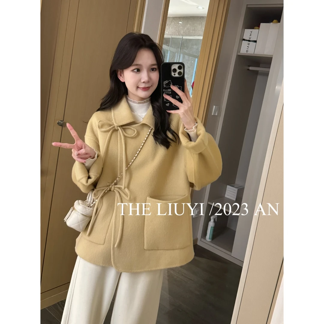 【LIUYI】冬日恋歌～高定精致双面呢羊毛大衣310221