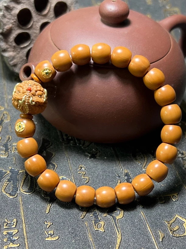 精品猴头手串直切单圈象神配饰手串大象珠子个别籽有反油点