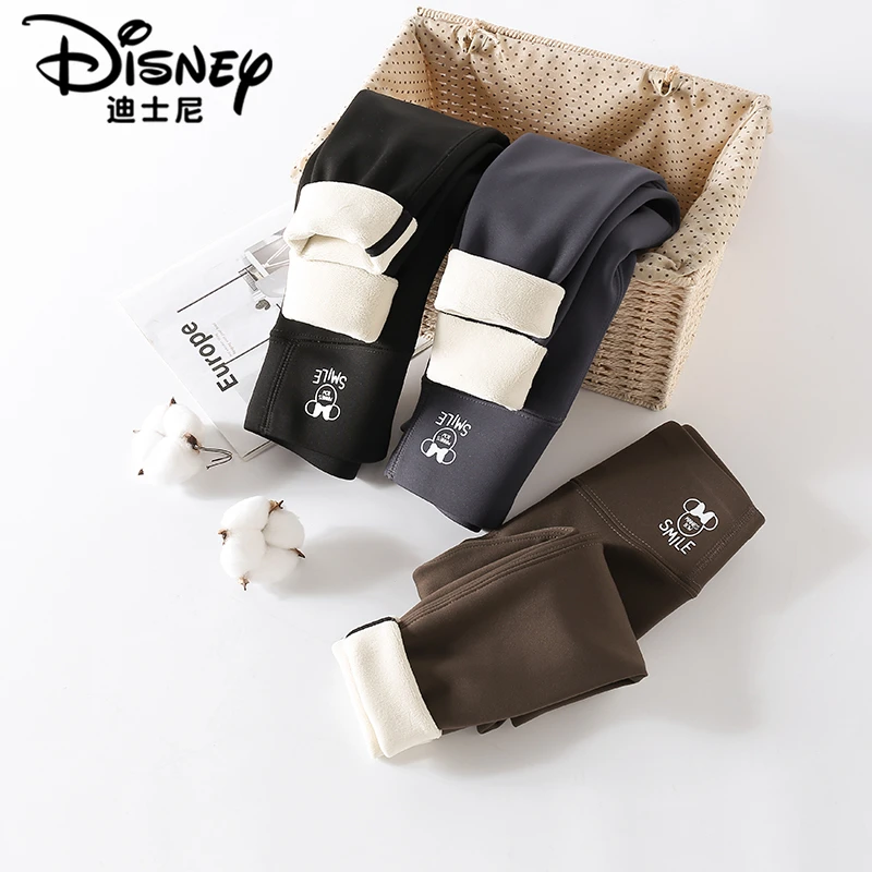 【TQ】Disney/迪士尼秋冬季女童紧身加绒休闲鲨鱼裤打底裤XCE3ZK919