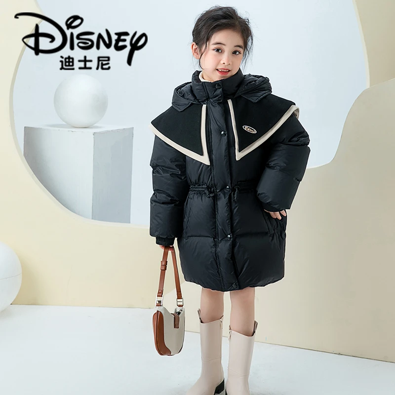 【TQ】Disney/迪士尼女童秋冬简约羽绒外套XCW4SU026中长款羽绒服