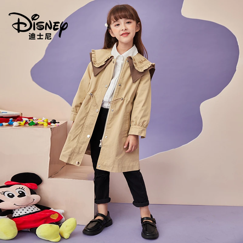 【TQ】Disney/迪士尼春季海军领风衣XCQ3SJ775儿童外套春秋女童