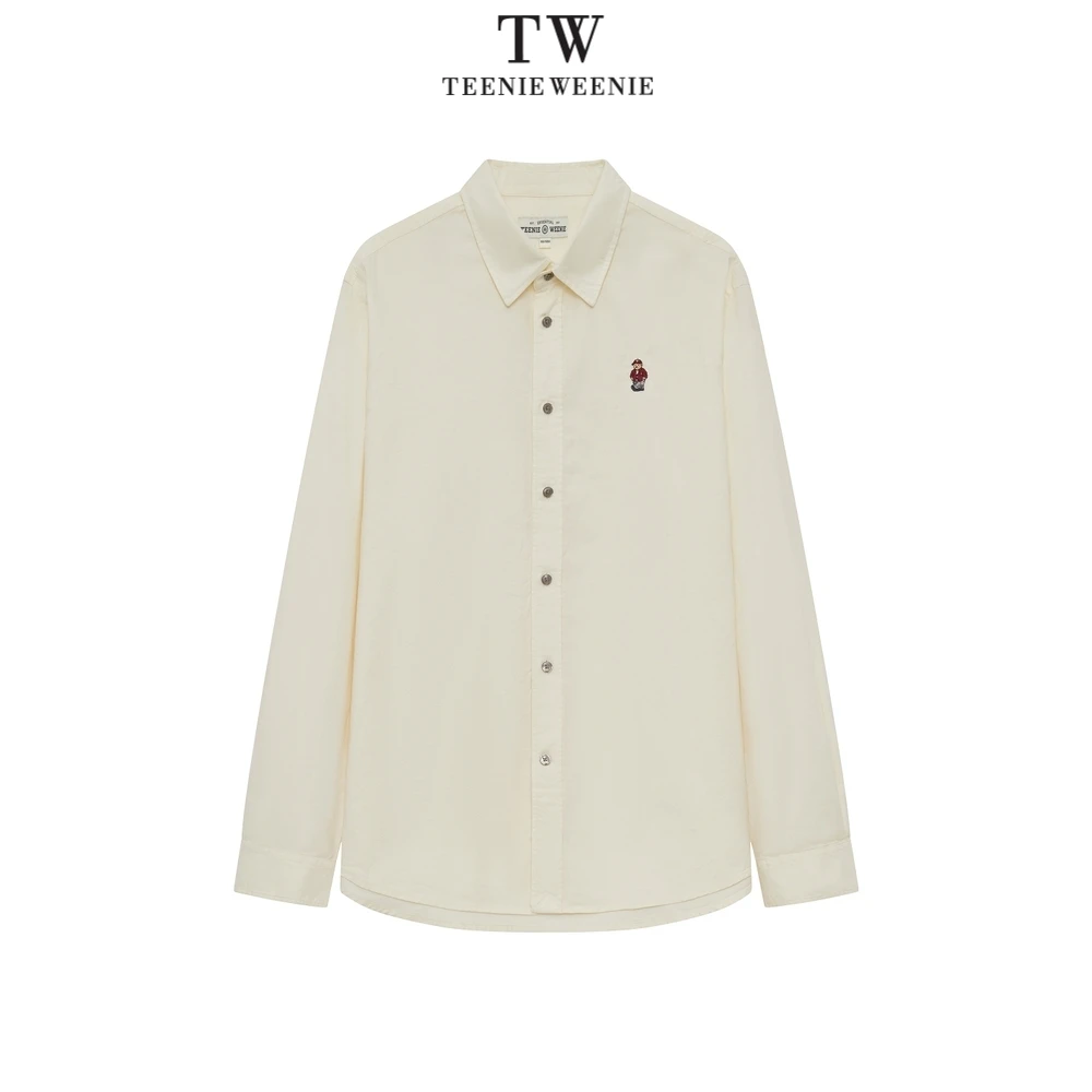 小熊男装休闲衬衫新款长袖上衣简约外套男士TNYW2438E1K