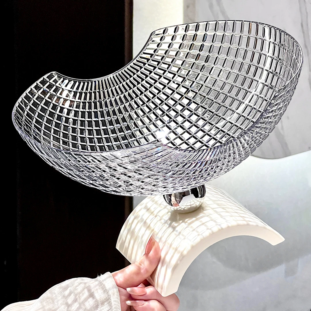 2025新款高颜值水果盘客厅家用茶几创意果盘轻奢风高档摆放零食盘