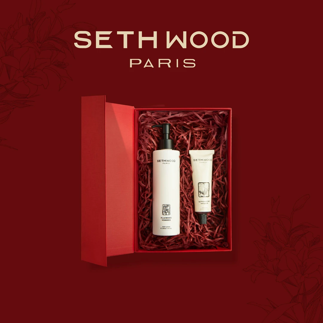SETH WOOD(塞斯伍德）法式香氛系列红色礼盒套装补水持久留香保湿
