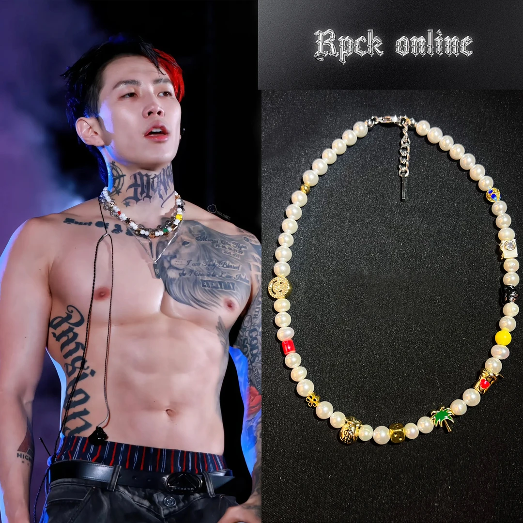 钛钢陶瓷项链 朴宰范正确版本纯银高质量琉jaypark新专同款项链