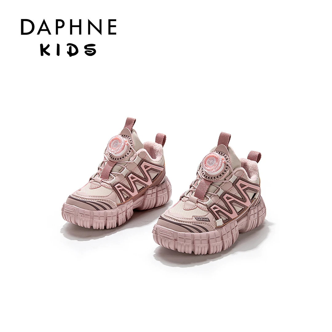 达芙妮Daphne儿童2023年秋冬季新款运动鞋中大童加棉休闲运动鞋