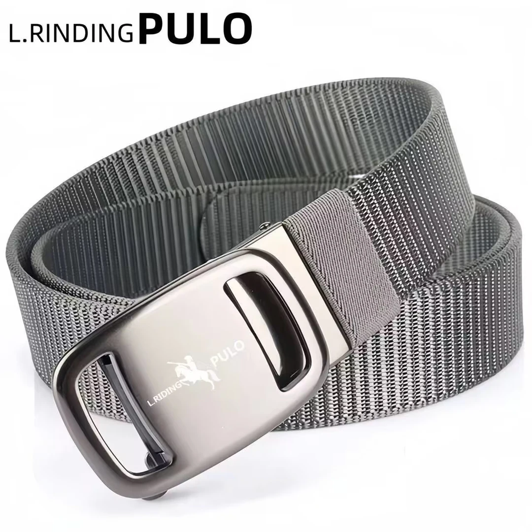 保罗新款男士自动扣耐磨耐用腰带中青年商务百搭休闲皮带裤腰带