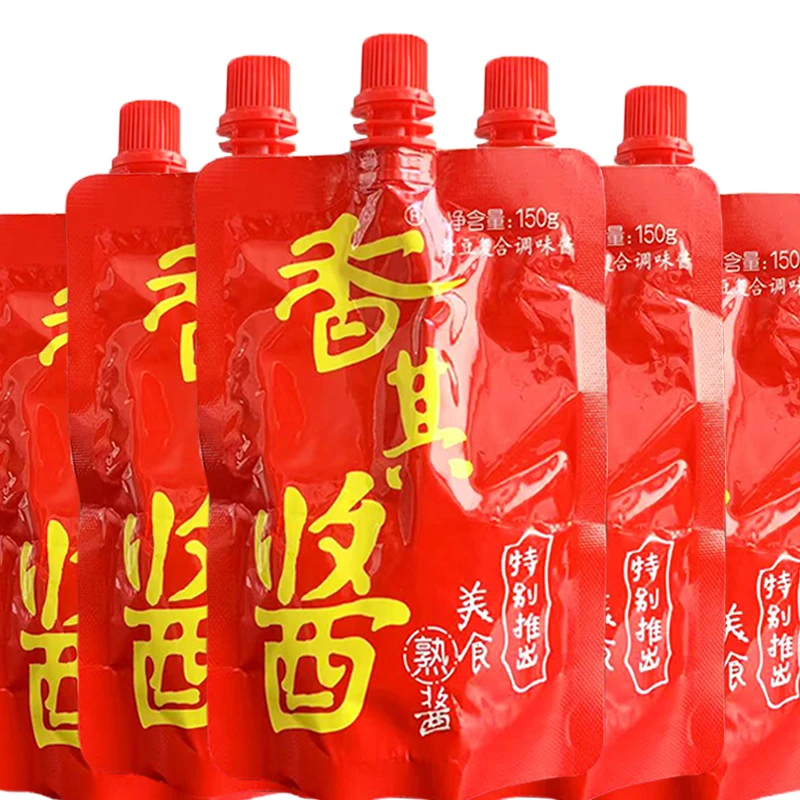 香辣酱150g香其酱哈尔滨正宗东北熟酱蘸酱菜饭包农家黄豆酱大酱料