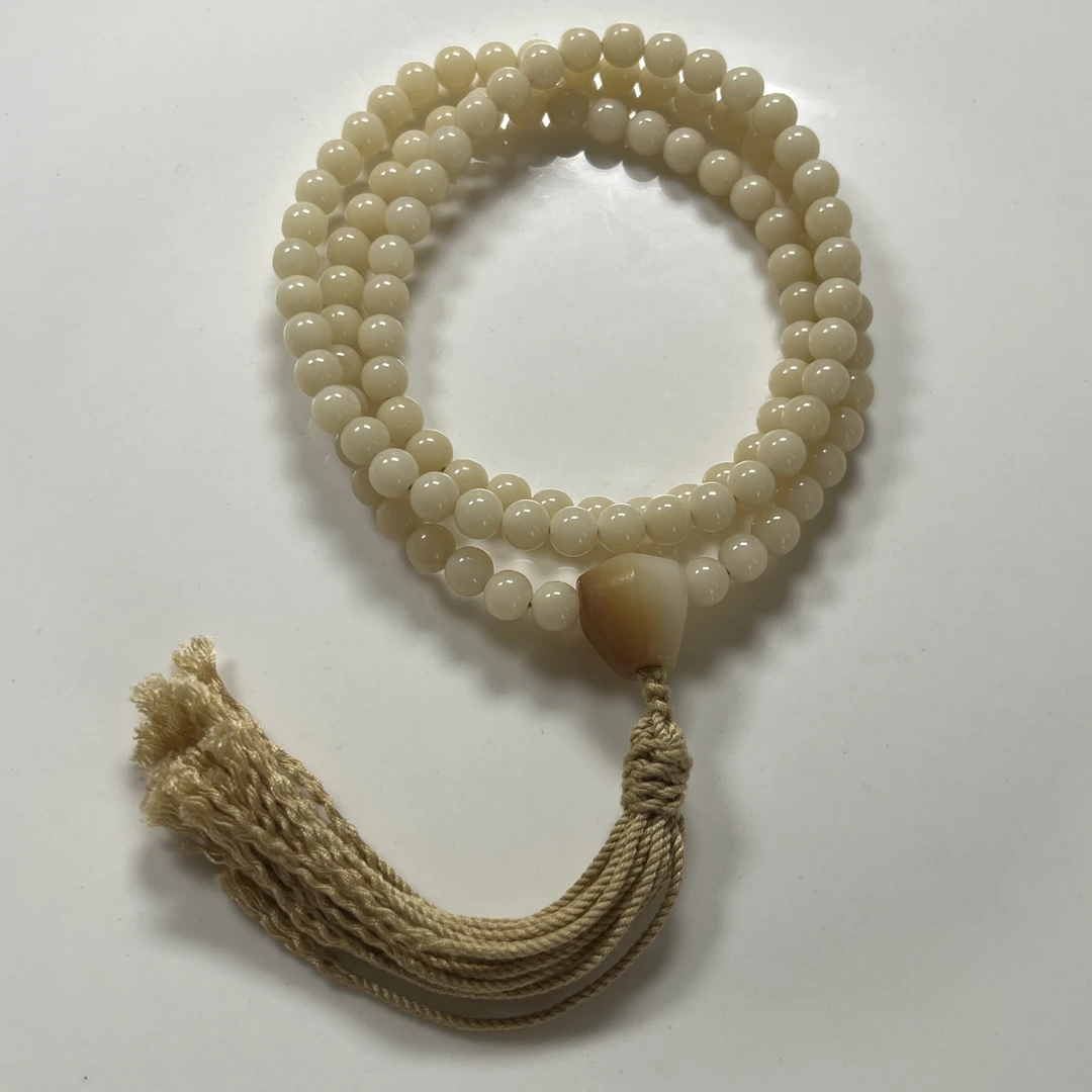 精品精工菩提根抛光配三通流苏120颗