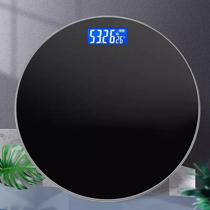 智能体重秤充电子秤圆形华为小米通用家用精准成人称重计减肥专用