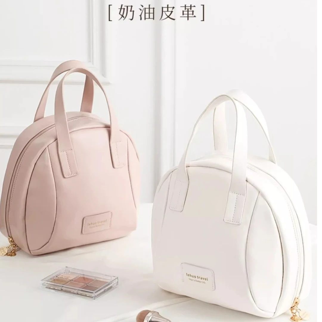 2023新款贝壳化妆包大容量手提便携式洗漱化妆刷化妆用品收纳包袋
