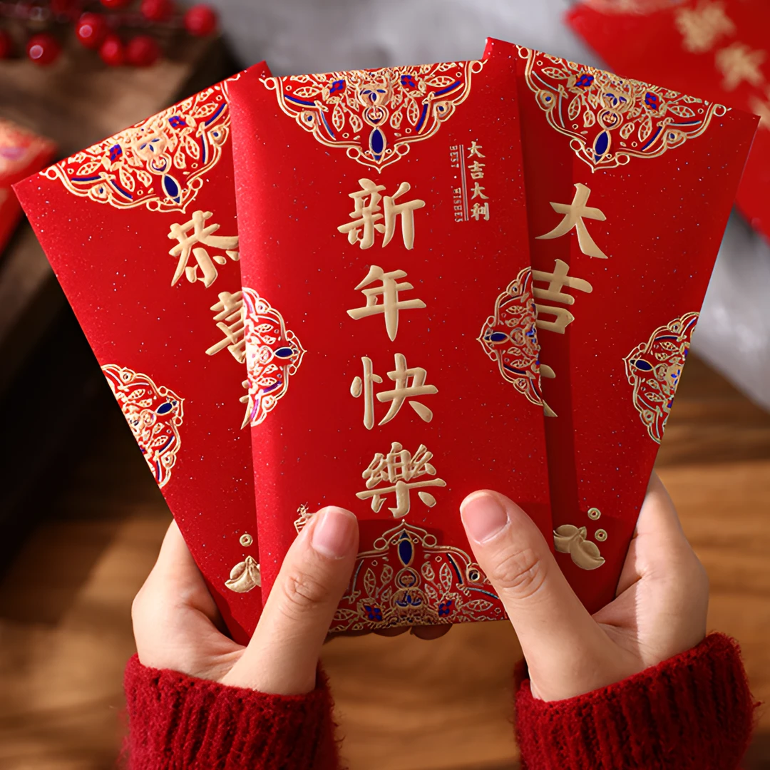 2026红包通用新年快乐过年大吉大利春节长辈福小孩压岁贺开业红包