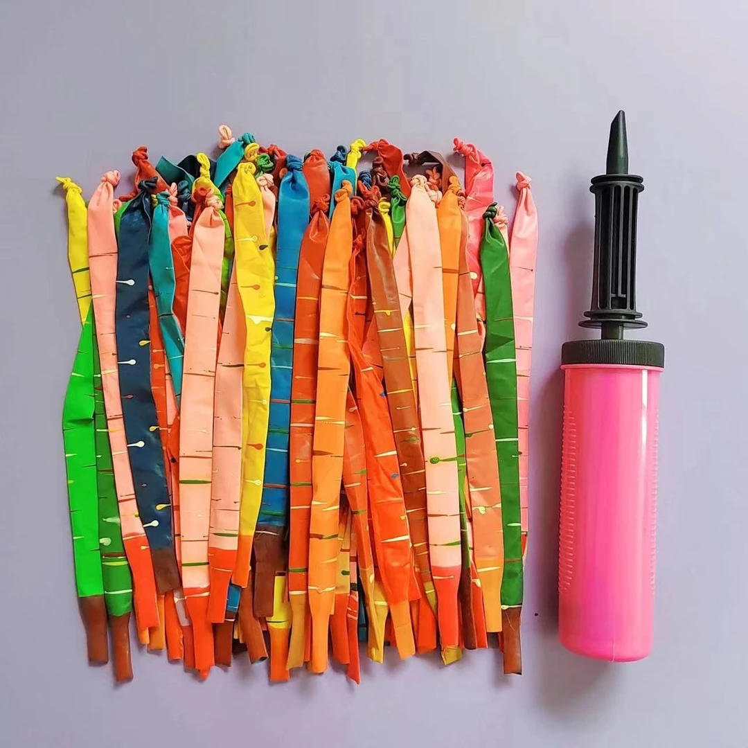 加厚火箭乳胶气球充气会飞会叫长条儿童卡通玩具汽球地推礼品户外