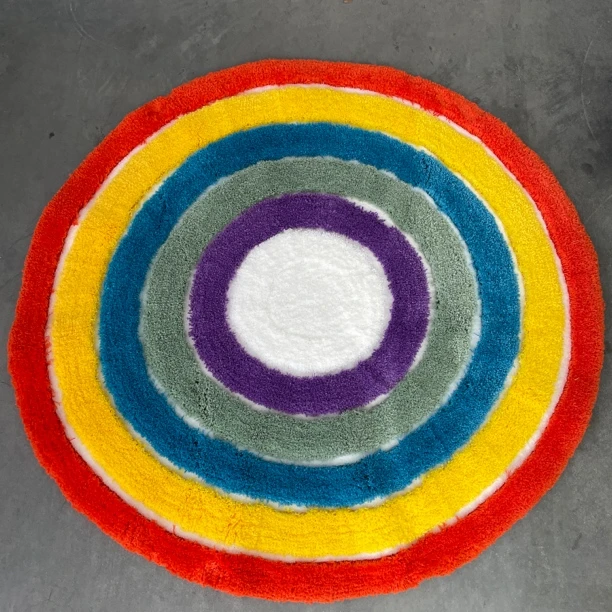 加厚彩虹床边毯卧室家用防滑垫可机洗