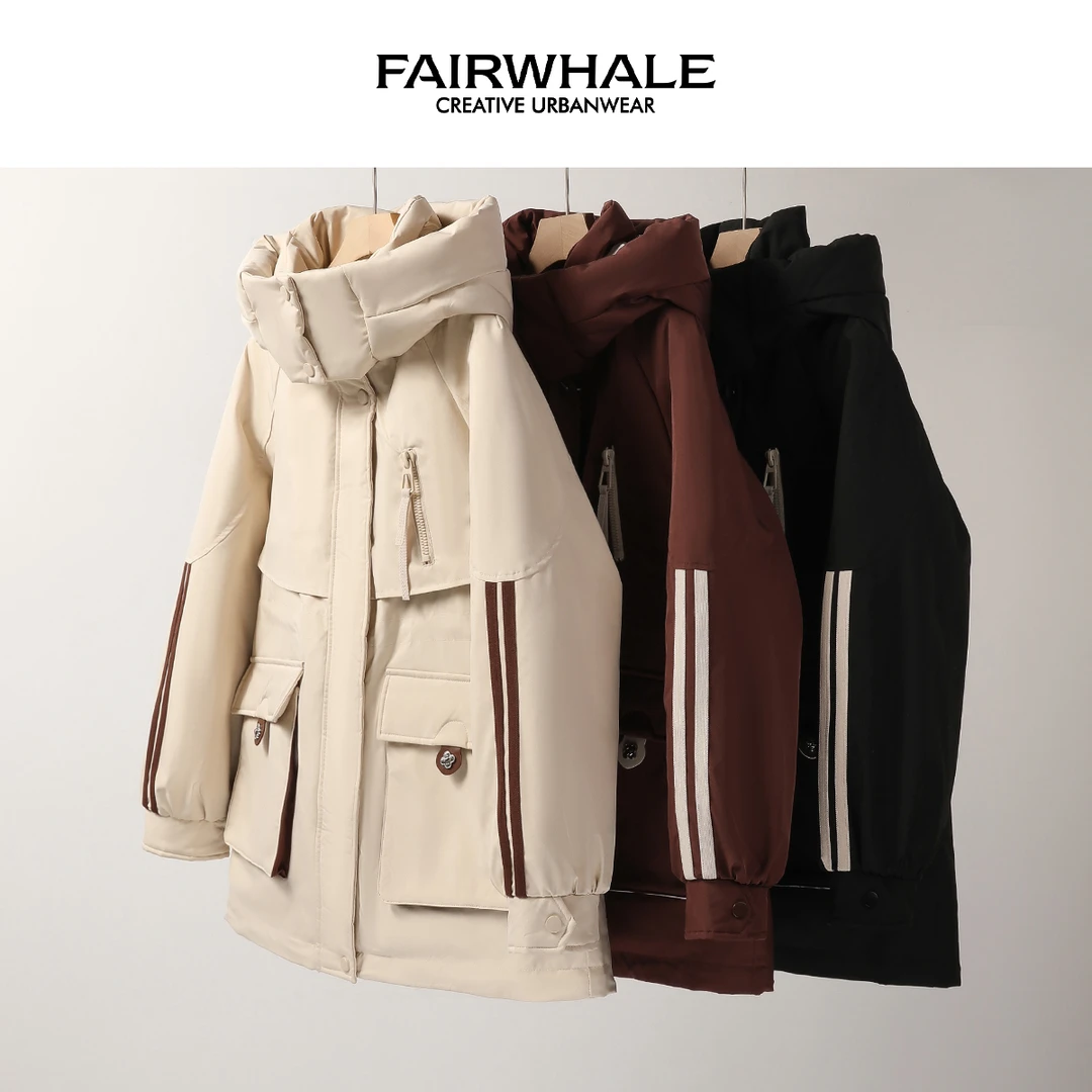 马克华菲女装2024秋冬新品时尚休闲减龄羽绒服 F44014A138