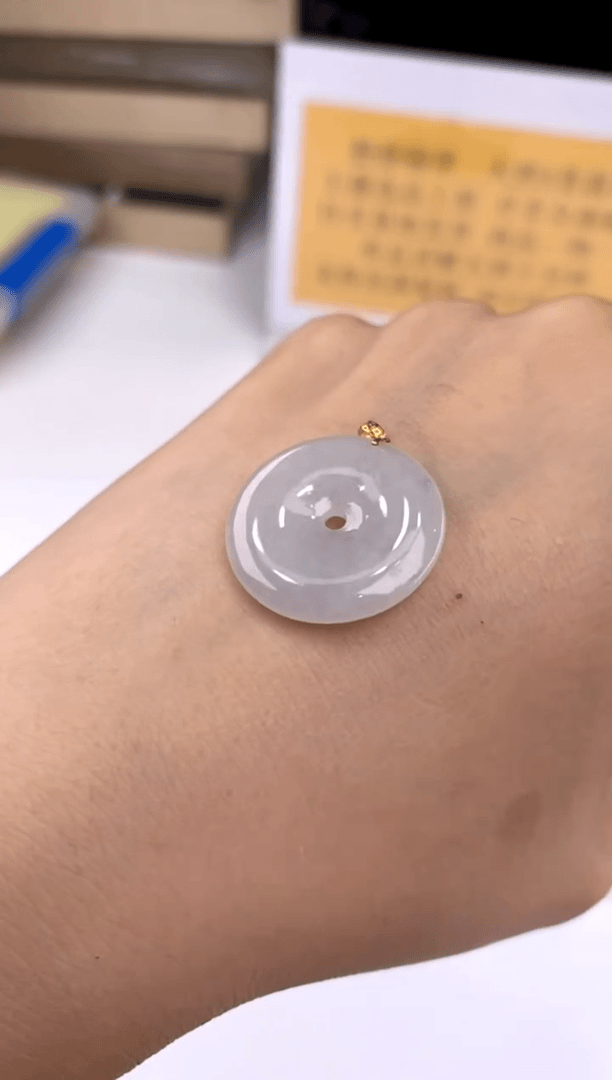 【闪购商品】翡翠吊坠(不含链)18K金镶嵌9008多样性发起一