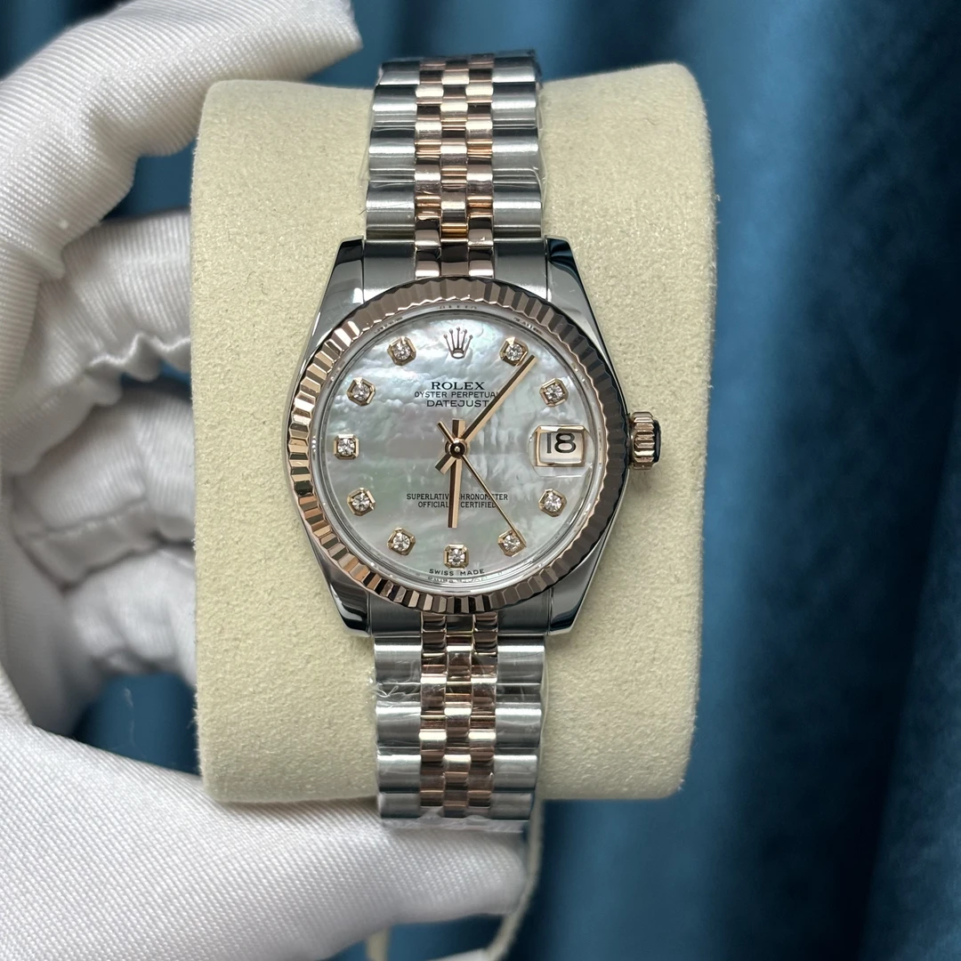 99新 Rolex/劳力士 劳力士/日志178271/31mm/白贝母/单表/24491