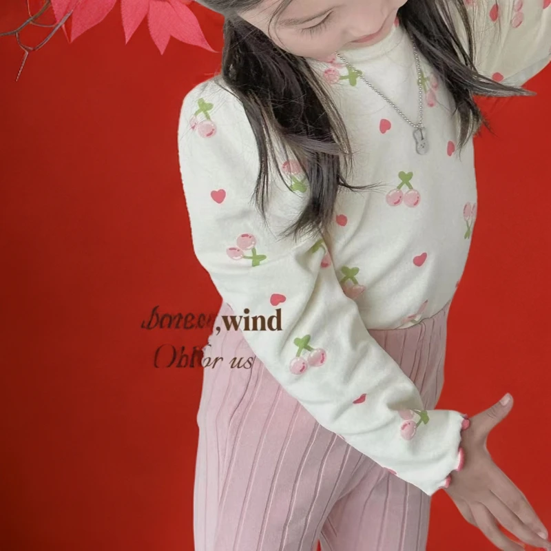 儿童德绒打底衫T恤单上衣女童女宝