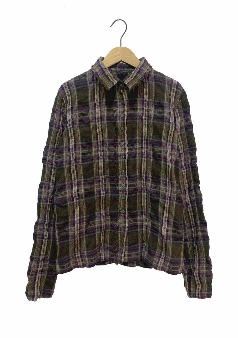 左岸会员碣绿格衬衣