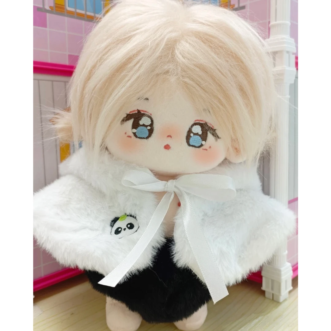 朵尚美小叶子公仔炸毛明星棉花娃娃竹熊衣服玩偶生日礼物毛绒玩具