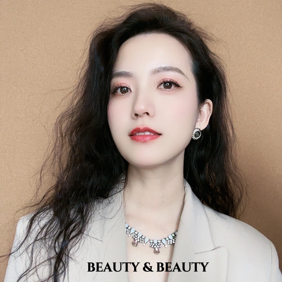 铜合金珐琅耳饰 法式复古咖啡金高级黑色港风耳钉vintage气质轻奢