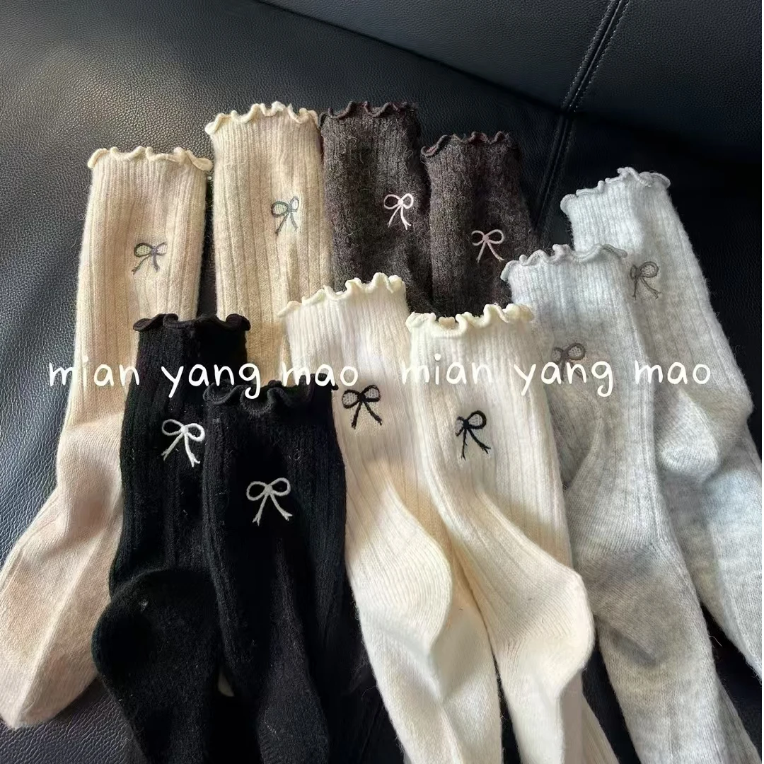 【3号链接】301-399刺绣双针卡通新年袜子