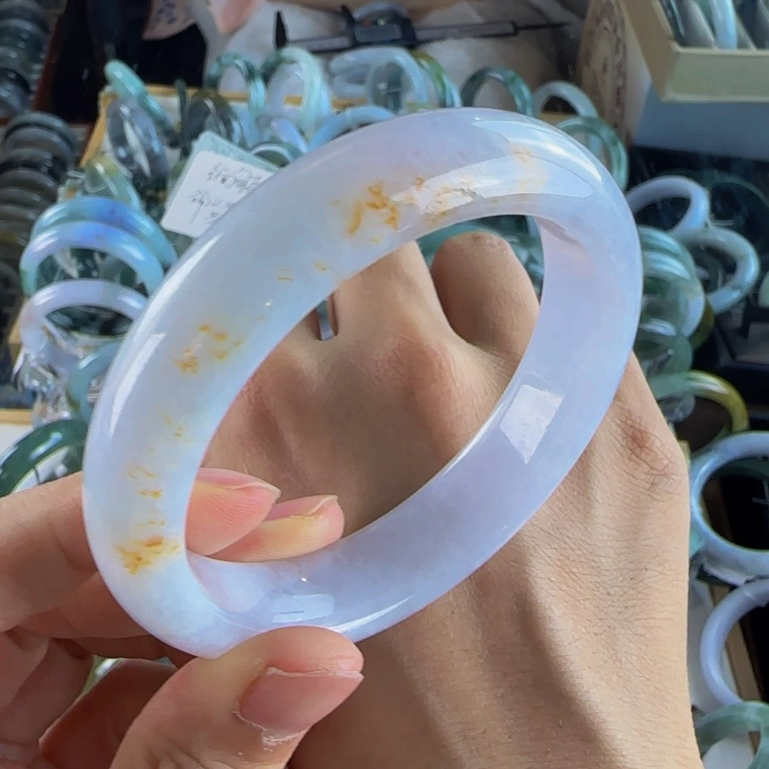 【闪购商品】翡翠手镯未镶嵌老坑57.2