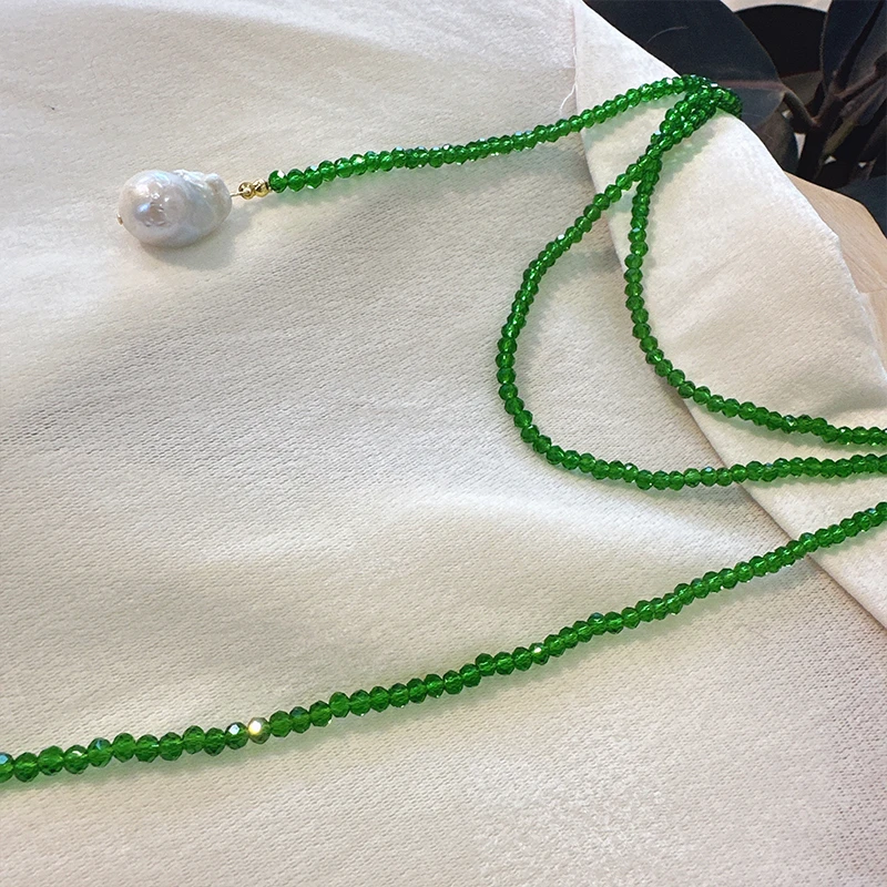 非金属亚克力项链 93XL1223法式小众异形项链ins风长款女时尚百搭