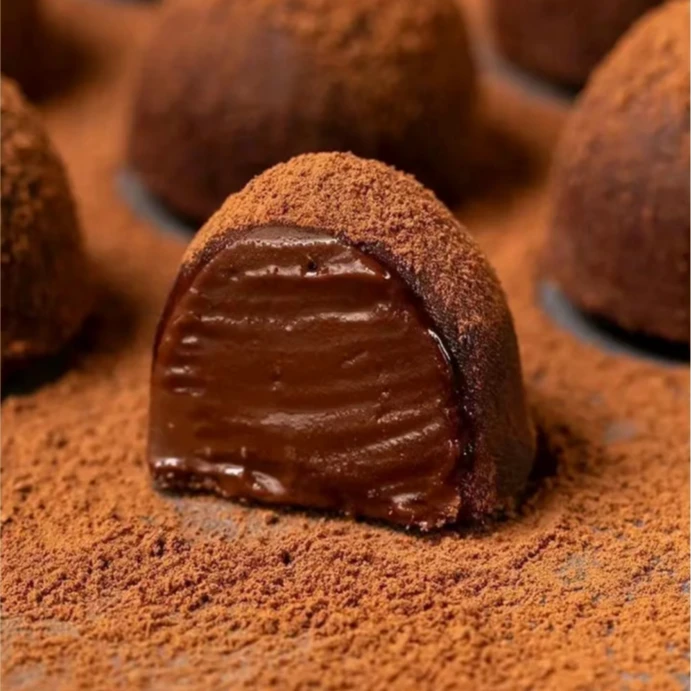 新疆包邮【12g*20袋】百缘松露形夹心巧克力可可味480g/盒