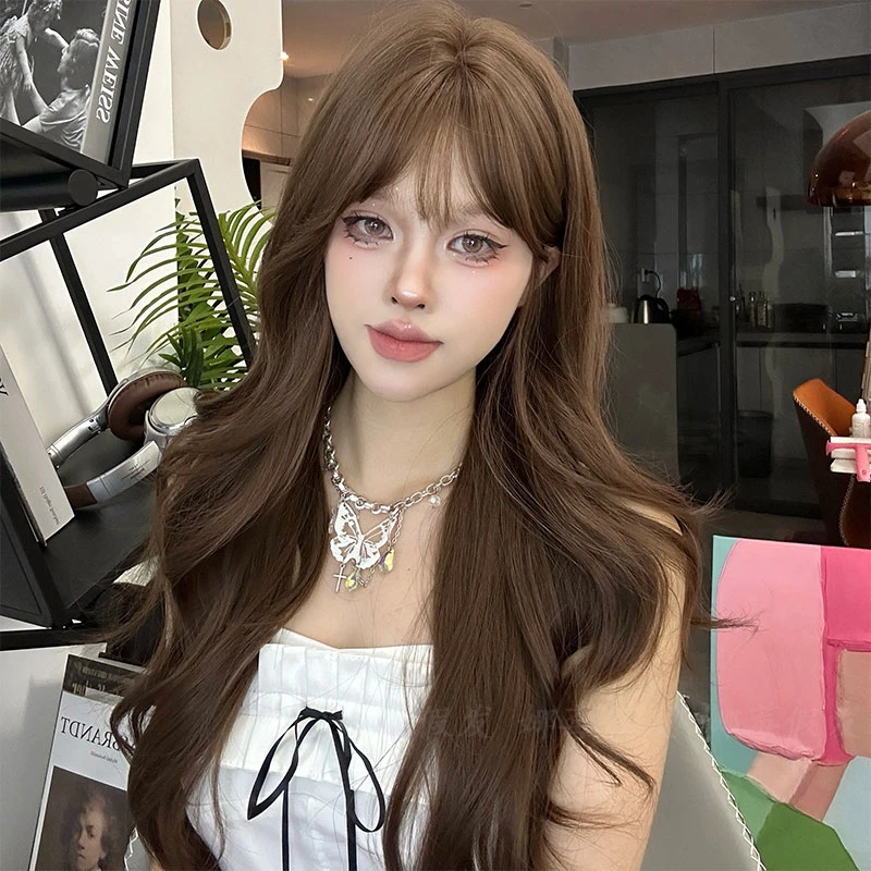 【起司】香草蜜棕假发新品长卷发日常百搭女全头套原创假发