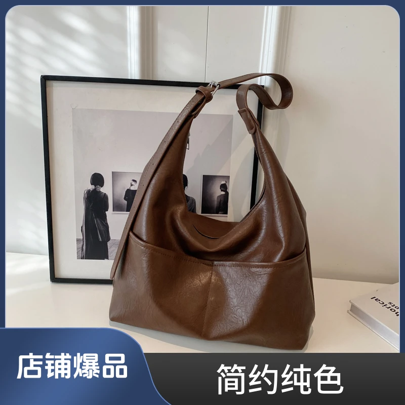 美拉德简约百搭潮流小众韩版托特包通勤ins大包包肩包时尚秋冬
