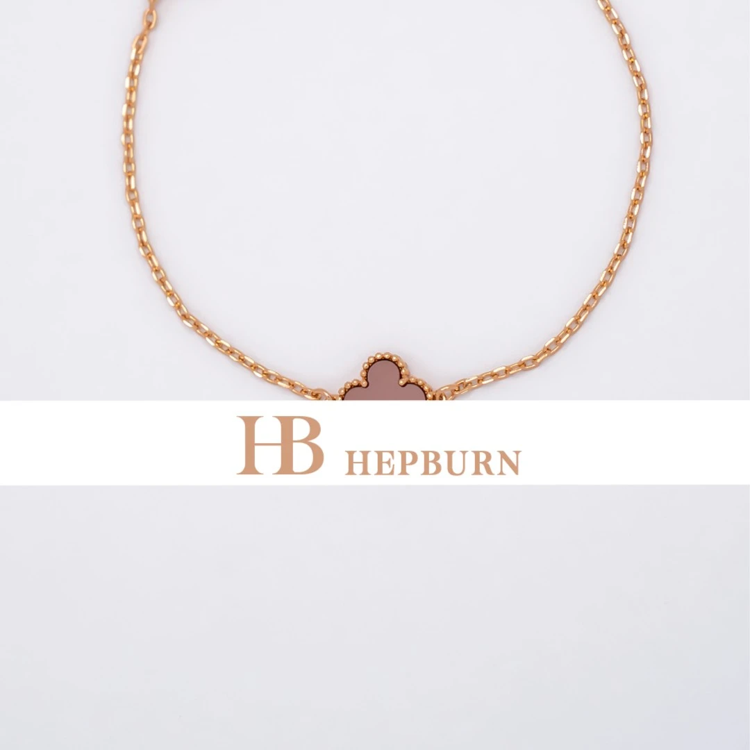 925银手链 SL008 - 四叶草小红花手链