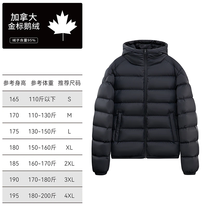 【殿堂级羽皇系列】加拿大95鹅绒6.0考度拉轻奢连帽短款羽绒服867