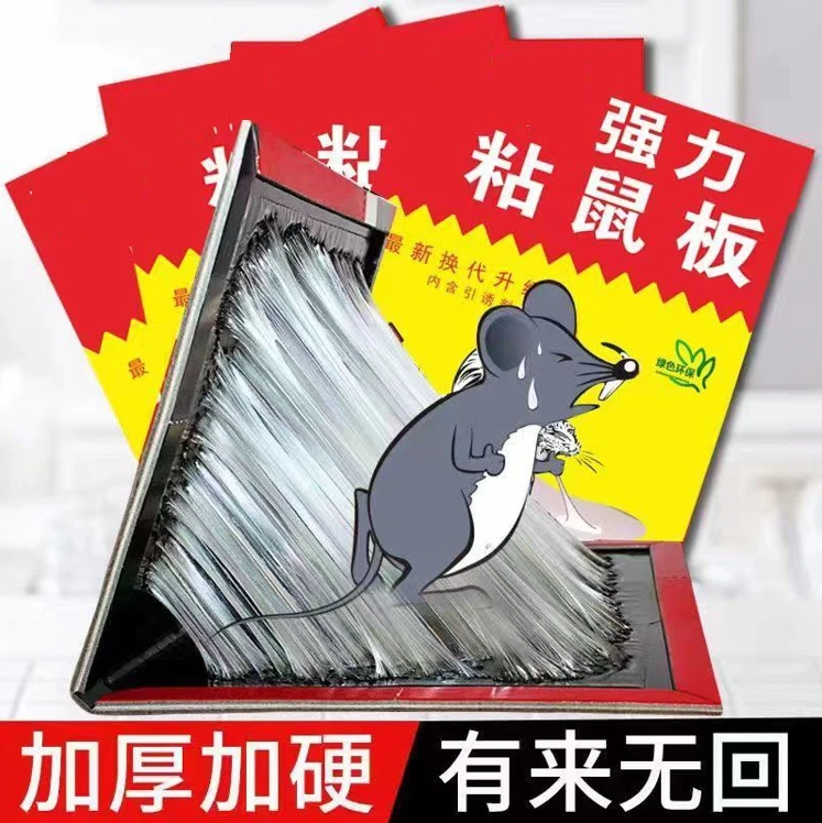 强力大号粘老鼠贴强力灭鼠捕鼠家用捕鼠一窝端粘虫粘鼠板粘鼠驱鼠