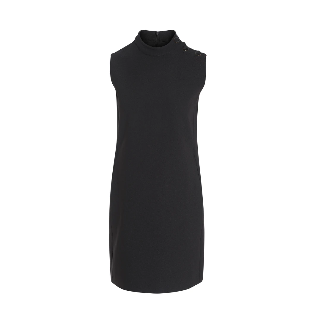 夏季显瘦黑色直筒气质高端设计连衣裙MEJ2403-LYQ09 （0045）