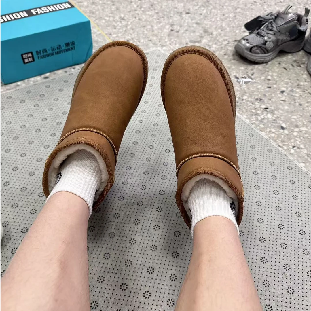 6088高端成人女士轻便牛皮羊毛雪地靴