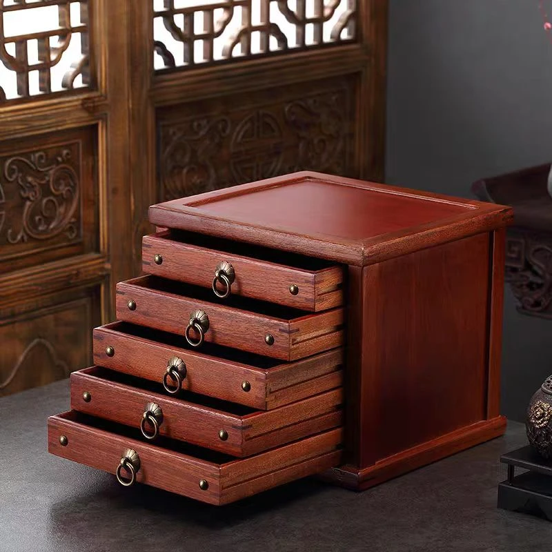 JZ 花梨茶饼储物柜《多样性发其一》