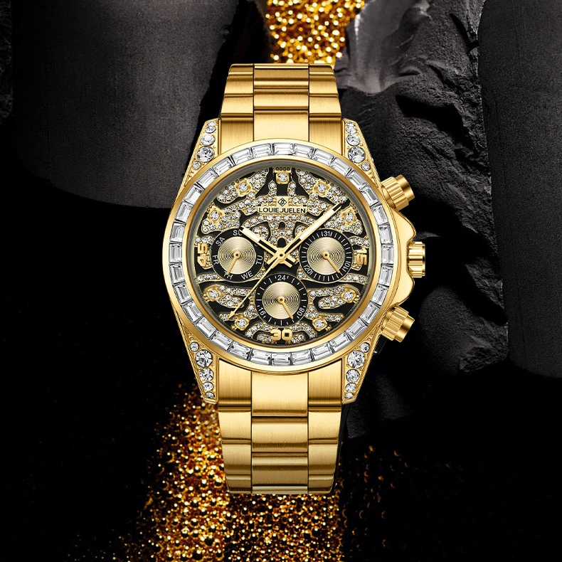 全球限量/瑞士LOUIEJUELEN/金虎迪系列/男士高奢机械腕表zjw