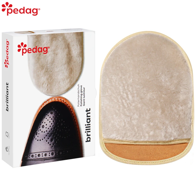 德国进口皮毛一体真羊毛抛光手套包包皮衣皮革除尘抛光工具上光