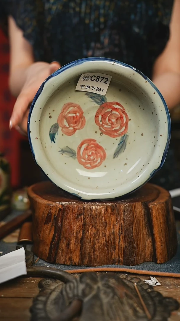 【闪购商品】壶手绘陶瓷，高温釉下彩