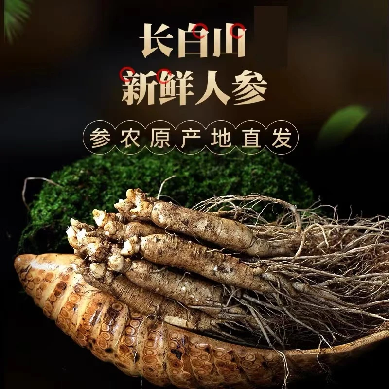 长白山 原产地 新鲜人参【拍20送10支 】单支20-25g传统 煲汤