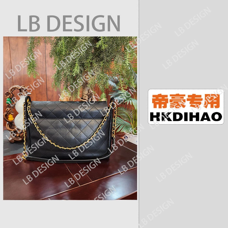 LB  DESIGN手工打造真皮高端定制女士包【AA0024黑色】