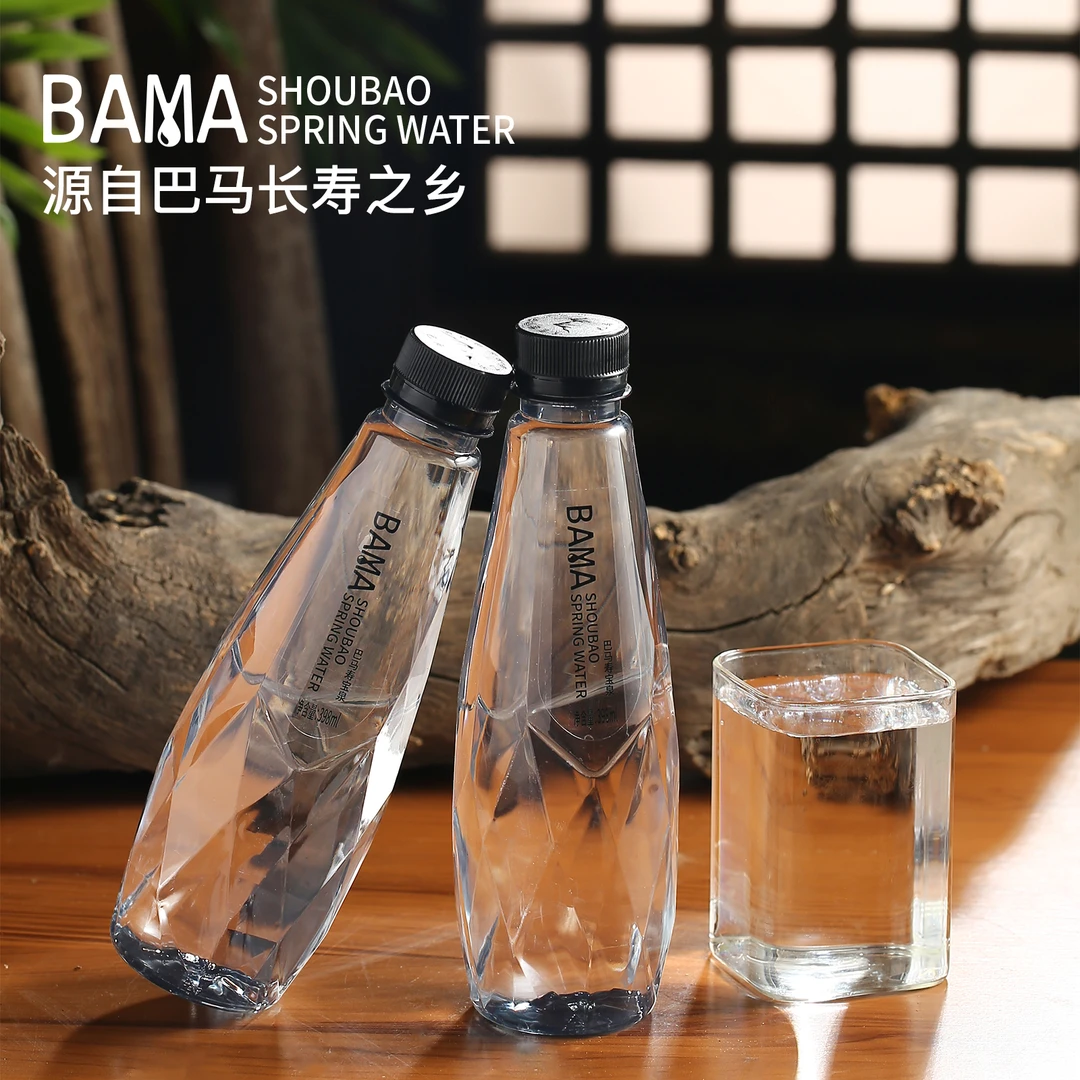 巴马天然弱碱性水398ml*12瓶（6箱）自涌泉水 含硒锶偏硅酸活性水