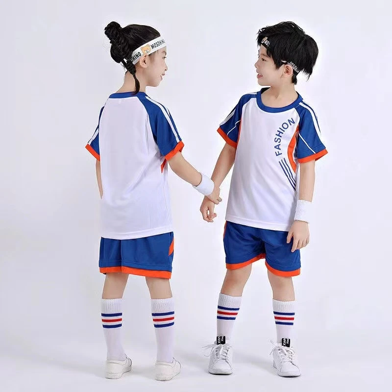 新款儿童运动足球训练服小学生大童幼儿园班服表演服训练营球服
