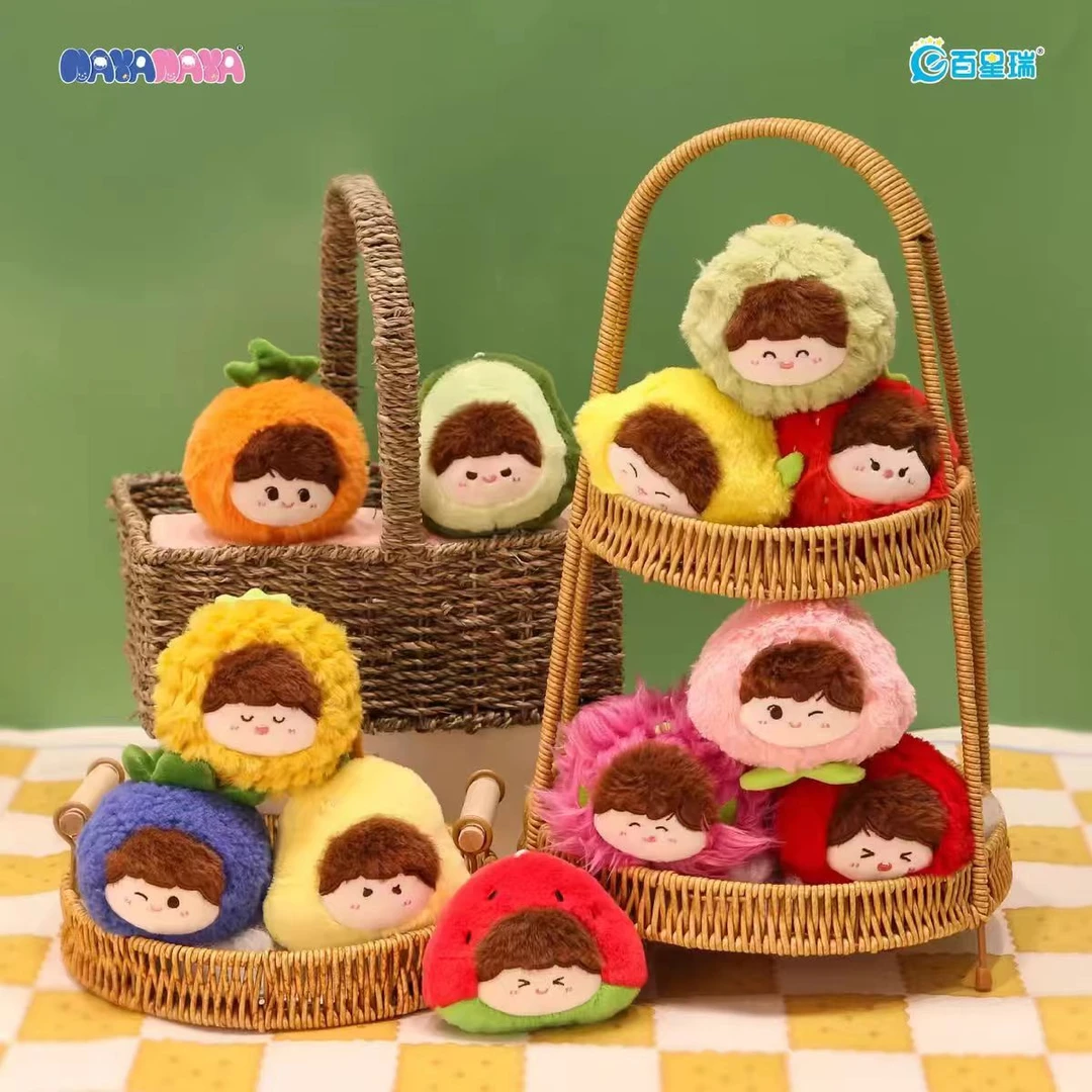 【拆盒】NAYANAYA捏果粒系列盲盒摆件毛绒挂饰礼物全新萌粒手办