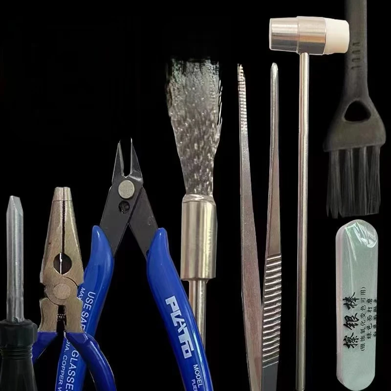 通用煤油打火机维修工具套装便携清洁维修点火变色维修组合工具