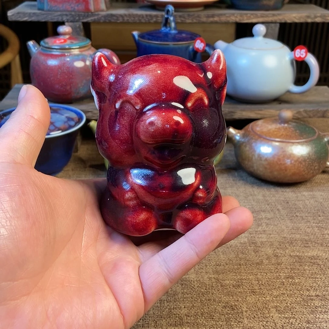 瓷片钧瓷摆件摆件