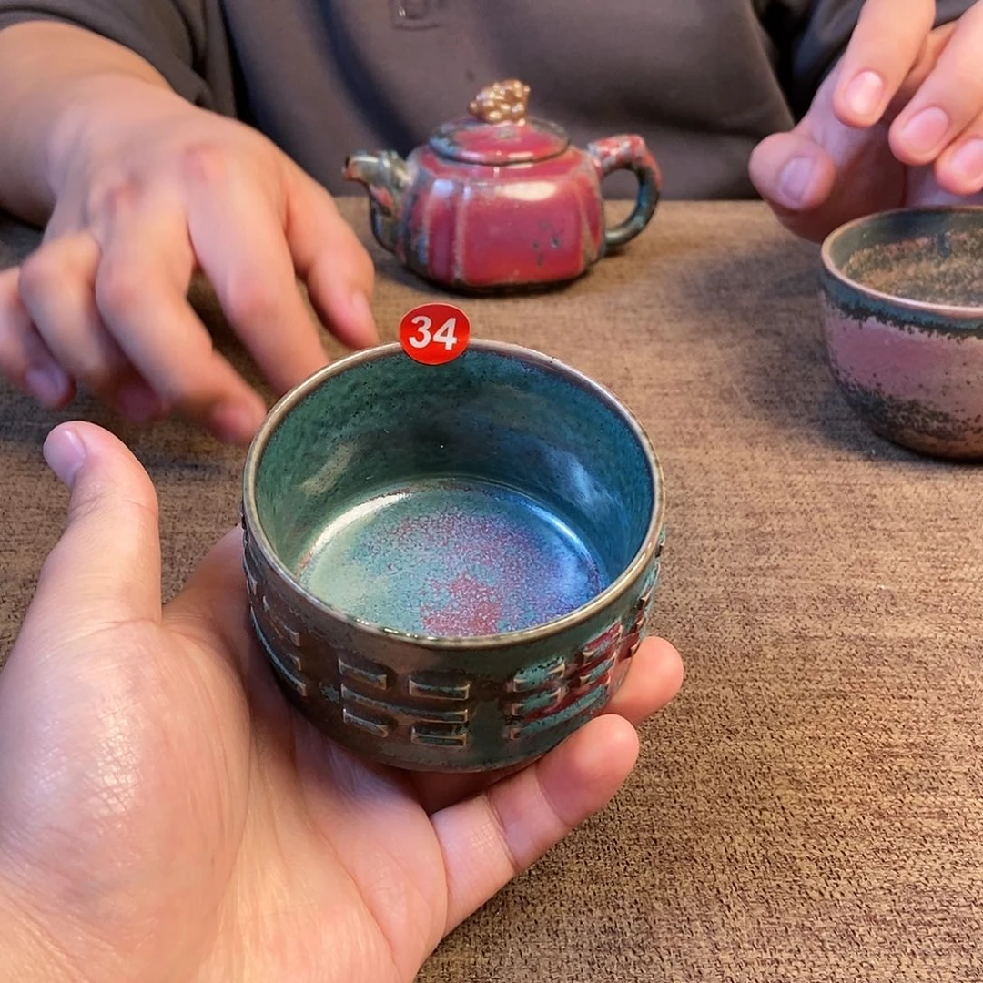 瓷片钧瓷主人杯杯