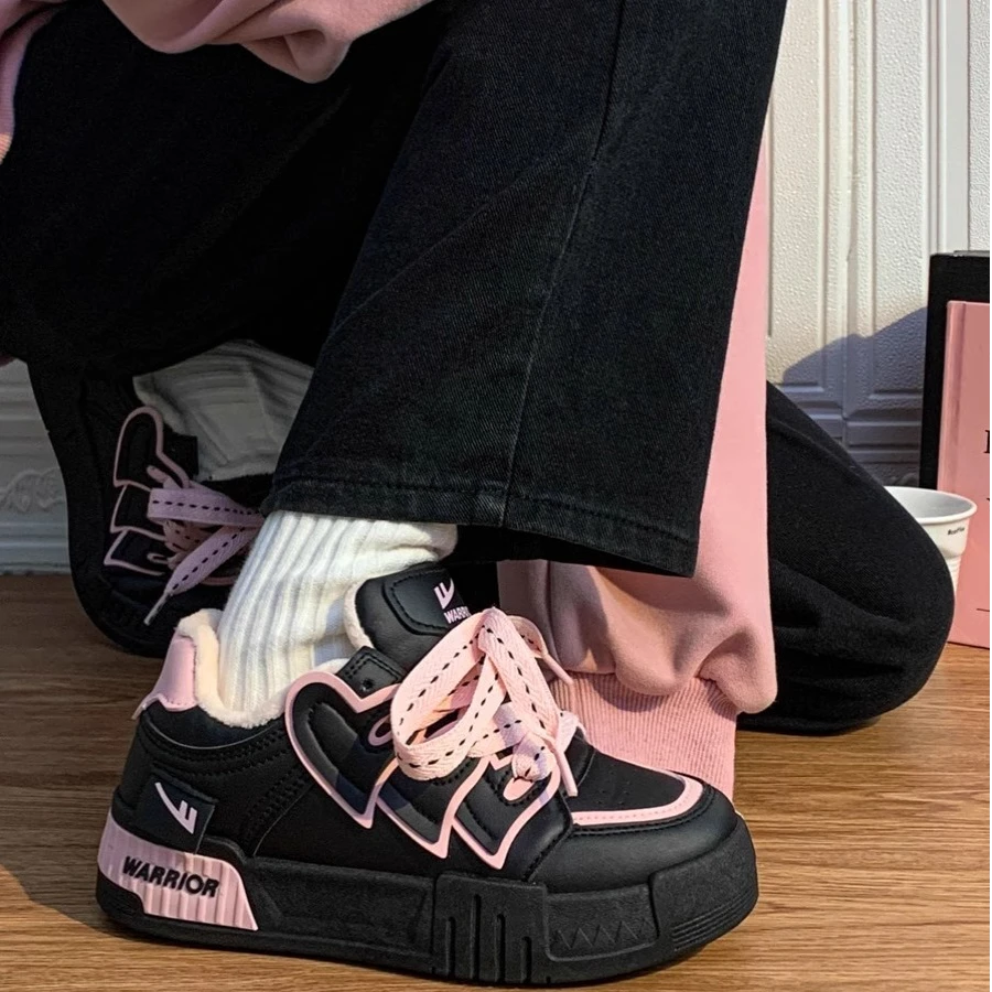 回力黑粉鞋子2025春款爆款新款休闲鞋小众面包鞋美式复古百搭板鞋