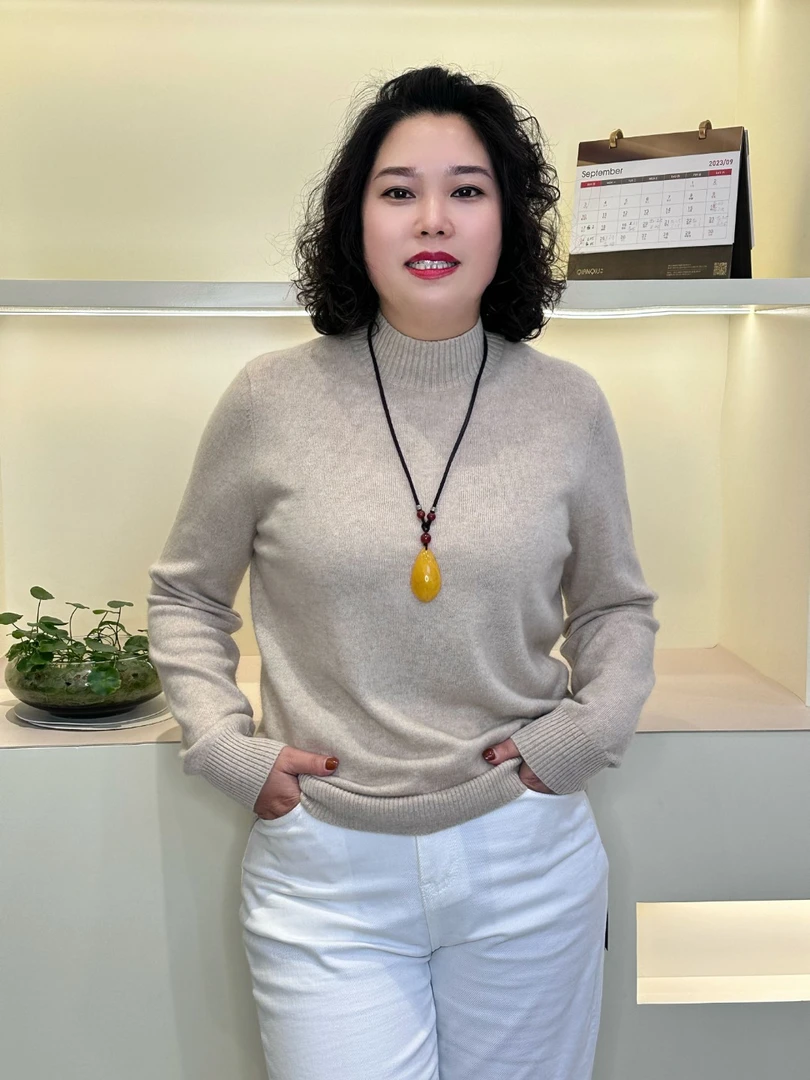 【杨姐推荐】秋冬纯色半高领羊绒打底衫女士百搭内搭套头毛衣